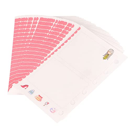 DOITOOL 3 Stücke Teiliges Kariertes Nachfüllpapier für Ringbücher Farbiges Glattes Loose Leaf Füllpapier Geeignet für Büro Schule Tagebuch und Planer Kompatibel mit Ring Ordnern von DOITOOL