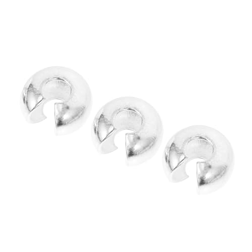 DOITOOL 3 Stücke Teiliges Quetschperlen DIY Schmuckzubehör für Armbänder und Ketten für Bastelprojekte Langlebig und Einfach zu Verwenden von DOITOOL