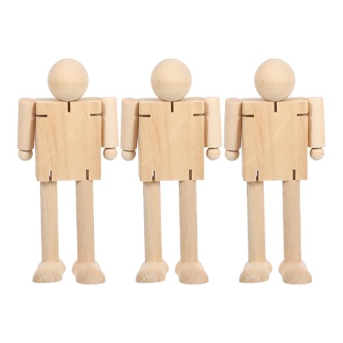 DOITOOL 3-teiliges Roboter-schaufensterpuppen-set aus Holz: Künstler-zeichenmodell – Bewegliche Schaufensterpuppe – Gelenkpuppen zum Malen mit Flexiblem Gelenkkörper DOITOOL 3-teiliges Roboter-schaufensterpuppen-set aus Holz: Künstler-zeichenmodell – Bewegliche Schaufensterpuppe – Gelenkpuppen zum Malen mit Flexiblem Gelenkkörper von DOITOOL