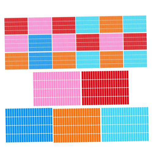 DOITOOL 30 Blatt Aufkleber Zum Beschriften Rechteckige Farbige Aufkleber Namensschilder Selbstklebende Etiketten DOITOOL 30 Blatt Aufkleber Zum Beschriften Rechteckige Farbige Aufkleber Namensschilder Selbstklebende Etiketten von DOITOOL