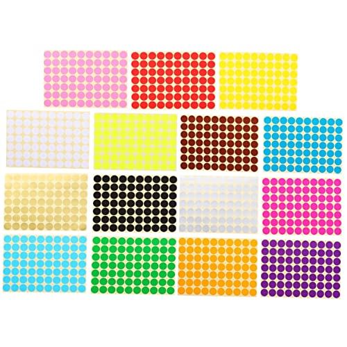 DOITOOL 30 Blatt Farbetikettenaufkleber Punkteaufkleber Etiketten Ablösbare Etiketten Runde Aufkleber Für Farbige Punktaufkleber Runde Etiketten Klassifizierungsmarkierungsaufkleber DOITOOL 30 Blatt Farbetikettenaufkleber Punkteaufkleber Etiketten Ablösbare Etiketten Runde Aufkleber Für Farbige Punktaufkleber Runde Etiketten Klassifizierungsmarkierungsaufkleber von DOITOOL