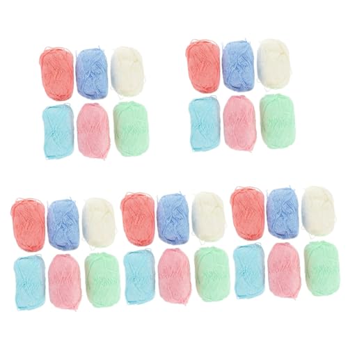 DOITOOL 30 Rollen Teiliges Baumwollgarn zum Häkeln und Stricken Flexible Strapazierfähige DIY Wolle für Haushalt Atmungsaktiv Komfortabel Vielseitig Einsetzbar für Accessoires von DOITOOL