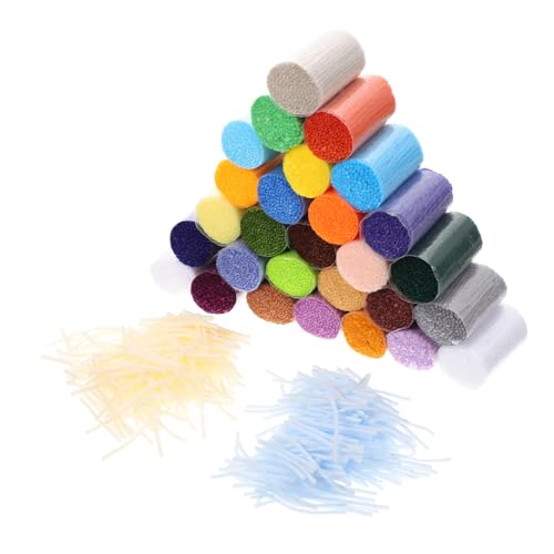 DOITOOL 30 Rollen Teppich-Stickerei-Set Teppichgarn für die Teppichherstellung Flauschiges Garn zum Häkeln Haken basteln set ses bastelset Teppich vorgeschnittenes Garn Stricken Bastelgarn von DOITOOL