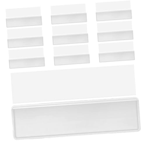 DOITOOL 30 Satz Teiliges Transparente Wasserdichte Selbstklebende Etikettenhalter aus Robustem PVC mit Weißen Einlegekarten zur Effizienten Regal und Lagerorganisation für Zuhause und DOITOOL 30 Satz Teiliges Transparente Wasserdichte Selbstklebende Etikettenhalter aus Robustem PVC mit Weißen Einlegekarten zur Effizienten Regal und Lagerorganisation für Zuhause und von DOITOOL