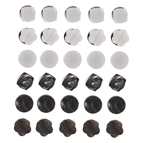 DOITOOL 30 Stück Anti- -schnalle Knopfnadeln Kleidung Broschen Gehäuse Schalknöpfe Revers Dekorationen Anti-leere Kragenkorsagen Sicherheitsschnallen Am Halsband Stellnadel Metall von DOITOOL