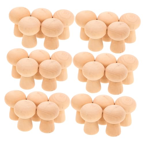 DOITOOL 30 Stück Blanke Pilz-form Holzfiguren X Naturbelassene Tragbare Mini Holzsteckpuppen für DIY Malprojekte Vielseitige Holzpilz-deko und Kreativität DOITOOL 30 Stück Blanke Pilz-form Holzfiguren X Naturbelassene Tragbare Mini Holzsteckpuppen für DIY Malprojekte Vielseitige Holzpilz-deko und Kreativität von DOITOOL