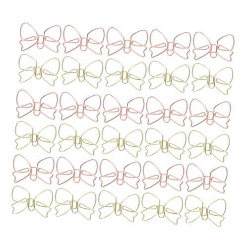 DOITOOL 30 Stück Büroklammer mit Schleife Clips zum Organisieren von Dokumenten Bowknot-Büroklammern Dokumentenklammern aus Metall Journaling-Zubehör Hand-Büroklammer Eisen DOITOOL 30 Stück Büroklammer mit Schleife Clips zum Organisieren von Dokumenten Bowknot-Büroklammern Dokumentenklammern aus Metall Journaling-Zubehör Hand-Büroklammer Eisen von DOITOOL