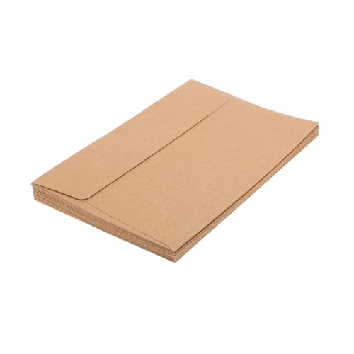 DOITOOL 30 Stück Einladungsumschlag Umschläge Für Hochzeitseinladungen Briefumschläge Postkartenumschläge Khaki Papier von DOITOOL
