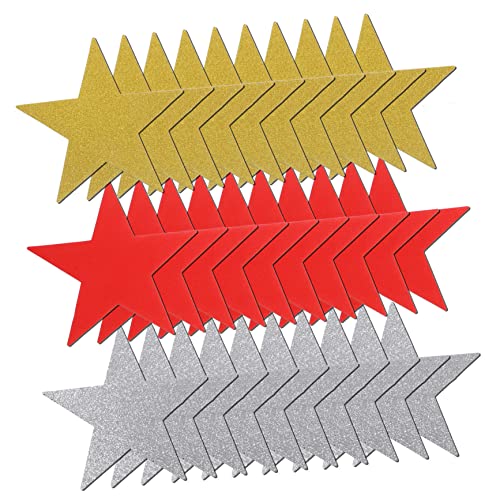 DOITOOL 30 Stück Handscherenschnitt mit fünfzackigem Stern Sterndekoration aus Papier Klassenzimmerdekoration erste papierschere decoupage Wanddekoration im Klassenzimmer bunte ausschnitte DOITOOL 30 Stück Handscherenschnitt mit fünfzackigem Stern Sterndekoration aus Papier Klassenzimmerdekoration erste papierschere decoupage Wanddekoration im Klassenzimmer bunte ausschnitte von DOITOOL