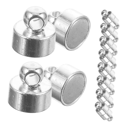 DOITOOL 30 Stück Magnetische Kupfer verschlüsse Silber Schmuckverbinder für Armbänder Halsketten DIY Schmuckherstellung Starker Halt Einfache Montage von DOITOOL