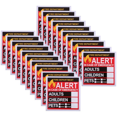 DOITOOL 30 Stück Notfall Warnaufkleber und Personenrettungssticker für Fenster für Notdienste Lebensrettende Informationen für Zuhause Zuverlässige und Auffällige Sicherheitshinweise DOITOOL 30 Stück Notfall Warnaufkleber und Personenrettungssticker für Fenster für Notdienste Lebensrettende Informationen für Zuhause Zuverlässige und Auffällige Sicherheitshinweise von DOITOOL