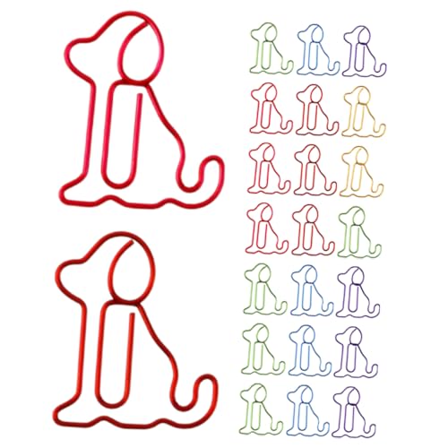 DOITOOL 30 Stück Paperclip Lesezeichenbuchordner geformt tierische Büroklammern kleine Büroklammern Papierclips süße Büroklammern Scrapbook-Büroklammern Büroklammern Metall von DOITOOL