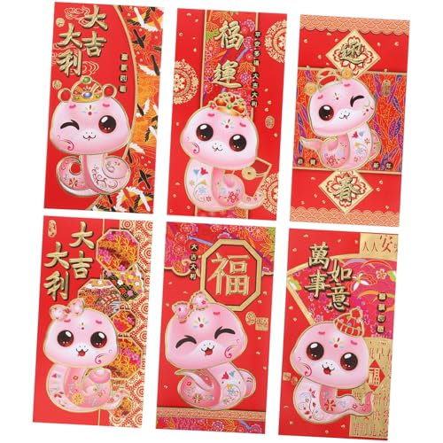 DOITOOL 30 Stück Rote Umschlagtasche „Year of the Snake“. Umschlag für das Schlangenjahr Element China Frühling rotes paket des neuen mondjahres Glücksgeldpakete Papier DOITOOL 30 Stück Rote Umschlagtasche „Year of the Snake“. Umschlag für das Schlangenjahr Element China Frühling rotes paket des neuen mondjahres Glücksgeldpakete Papier von DOITOOL