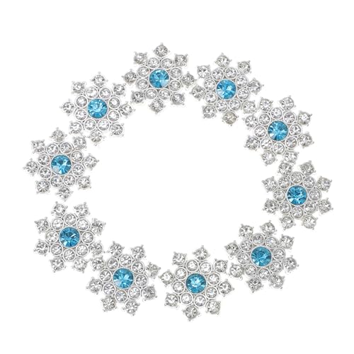 DOITOOL 30 Stück Schneeflockenanhänger Applikationen Schmuck Verzerrungen Dekorationen Party Schneeflockenknöpfe Zum Basteln Schneeflocke-strass-knopf Ornamente Silver DOITOOL 30 Stück Schneeflockenanhänger Applikationen Schmuck Verzerrungen Dekorationen Party Schneeflockenknöpfe Zum Basteln Schneeflocke-strass-knopf Ornamente Silver von DOITOOL