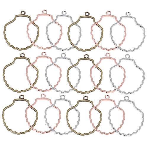 DOITOOL 30 Stück Teiliges Alloy Open Bezels für Diy Schmuckherstellung Uv Epoxy Rahmen für Armbänder und Anhänger Bastelzubehör Roségold und Antikbronze von DOITOOL