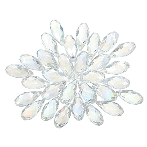 DOITOOL 30 Stück Teiliges Facettierte Glasperlen Wassertropfenform mit Loch für Schmuckherstellung Diy Armbänder Halsketten Schlüsselanhänger und Bekleidungsdekoration DOITOOL 30 Stück Teiliges Facettierte Glasperlen Wassertropfenform mit Loch für Schmuckherstellung Diy Armbänder Halsketten Schlüsselanhänger und Bekleidungsdekoration von DOITOOL