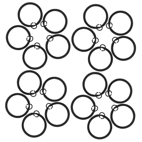 DOITOOL 30 Stück Teiliges Flaches Metall Schlüsselringe Runde Split Schlüsselanhänger für Auto Zuhause Büro DIY Schmuckherstellung Anhänger Lanyards Haustiermarken Vielseitig Einsetzbar von DOITOOL