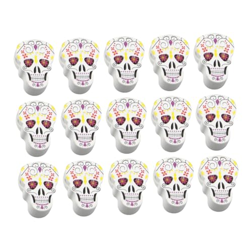DOITOOL 30 Stück Teiliges Halloween Holzperlen mit Schädelkopf Motiv DIY Schmuck Spacer Perlen für Armbänder Halsketten Bastelprojekte Einzigartige Totenkopf Charms für Kreative DOITOOL 30 Stück Teiliges Halloween Holzperlen mit Schädelkopf Motiv DIY Schmuck Spacer Perlen für Armbänder Halsketten Bastelprojekte Einzigartige Totenkopf Charms für Kreative von DOITOOL