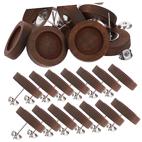 DOITOOL 30 Stück Teiliges Holz Ohrstecker Rohlinge Earring Bezel Tray mit Stift DIY Schmuckherstellung Zubehör für Ohrringe Tiefbraun Langlebig und Einfach zu Verarbeiten DOITOOL 30 Stück Teiliges Holz Ohrstecker Rohlinge Earring Bezel Tray mit Stift DIY Schmuckherstellung Zubehör für Ohrringe Tiefbraun Langlebig und Einfach zu Verarbeiten von DOITOOL