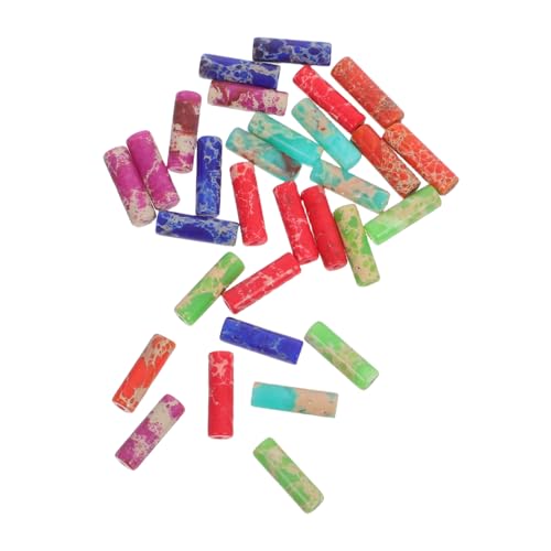 DOITOOL 30 Stück Teiliges Natürliche Zylinderperlen aus Stein Polierte Schmuckabstandshalter in Leuchtenden Farben für Diy-armbänder Halsketten Ohrringe und Kreative Schmuckherstellung DOITOOL 30 Stück Teiliges Natürliche Zylinderperlen aus Stein Polierte Schmuckabstandshalter in Leuchtenden Farben für Diy-armbänder Halsketten Ohrringe und Kreative Schmuckherstellung von DOITOOL