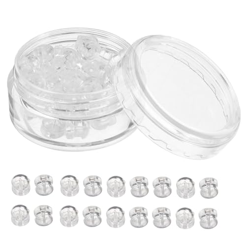 DOITOOL 30 Stück Teiliges Transparente Silikon Ohrstecker Stopper Weich Sicherer Ohrstecker Verschluss Hautfreundlich Passend für DIY Schmuckzubehör DOITOOL 30 Stück Teiliges Transparente Silikon Ohrstecker Stopper Weich Sicherer Ohrstecker Verschluss Hautfreundlich Passend für DIY Schmuckzubehör von DOITOOL