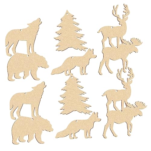 DOITOOL 30 Stück Teiliges Unfertige Holz Animal Cutouts Diy Bastelmaterialien für Holzfiguren zum Hängende Ornamente für Party Dekorationen und Freizeitgestaltung DOITOOL 30 Stück Teiliges Unfertige Holz Animal Cutouts Diy Bastelmaterialien für Holzfiguren zum Hängende Ornamente für Party Dekorationen und Freizeitgestaltung von DOITOOL