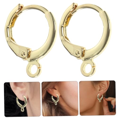 DOITOOL 30 Stück Teiliges Vergoldete Ohrringhaken Schlaufe aus Gold Französische Ohrhaken für DIY Schmuckherstellung Leichte Ohrschmuck Zubehör für Handgemachte Ohrringe und DOITOOL 30 Stück Teiliges Vergoldete Ohrringhaken Schlaufe aus Gold Französische Ohrhaken für DIY Schmuckherstellung Leichte Ohrschmuck Zubehör für Handgemachte Ohrringe und von DOITOOL