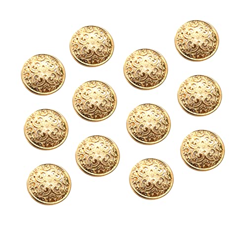 DOITOOL 30 Stück hellgoldene hohle Metallknöpfe zum Nähen, robuste Verschlüsse für Jacken, Mäntel und Bastelprojekte, stilvolles dekoratives Zubehör DOITOOL 30 Stück hellgoldene hohle Metallknöpfe zum Nähen, robuste Verschlüsse für Jacken, Mäntel und Bastelprojekte, stilvolles dekoratives Zubehör von DOITOOL
