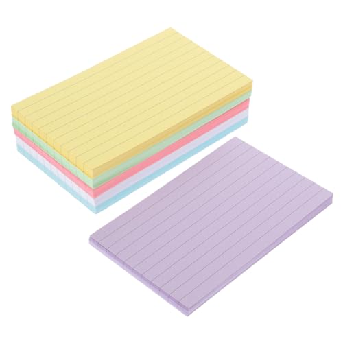 DOITOOL 300 Blatt Farbige Karteikarten Lernnachrichtenkarten College Notizkarten Linierte Karten Pastellfarben Schul Spickzettel Blanko Linierte Karteikarten Blankokarten von DOITOOL