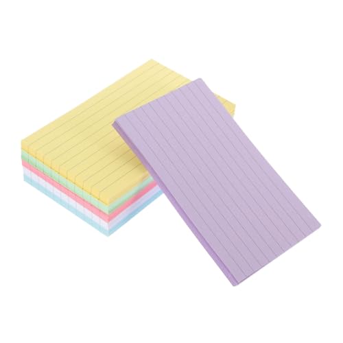 DOITOOL 300 Blatt Farbige Karteikarten Regiert Linierte Karteikarten Kleine Karteikarte Karten Leer Gefüttert Linierte Karten Pastell Studieren Memo-notizblöcke Bürokarten Memo -pad Papier von DOITOOL