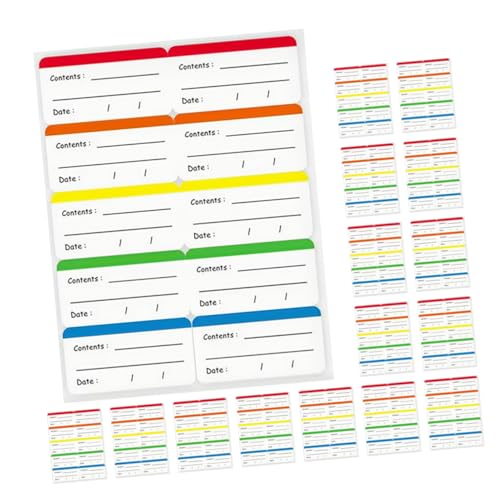 DOITOOL 300 Stück Aufkleber Für Gefrierschrank Wiederverwendbar Etiketten Abnehmbares Gefrierfachetikett Erste Ablauf Datumsetikett Für Lebensmittel Kupferstichaufkleber DOITOOL 300 Stück Aufkleber Für Gefrierschrank Wiederverwendbar Etiketten Abnehmbares Gefrierfachetikett Erste Ablauf Datumsetikett Für Lebensmittel Kupferstichaufkleber von DOITOOL