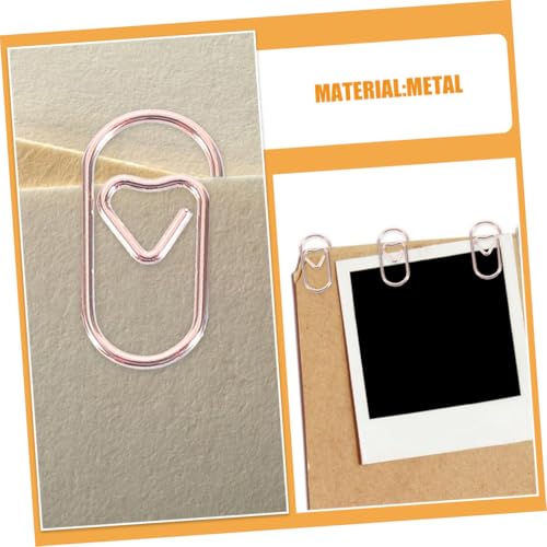 DOITOOL 300 Stück Kleine Herz Büroklammern aus Robustem Metall Mini Paper Clips Roségold Dekorative Klammern für Büro Notizen und Kreative Bastelprojekte DOITOOL 300 Stück Kleine Herz Büroklammern aus Robustem Metall Mini Paper Clips Roségold Dekorative Klammern für Büro Notizen und Kreative Bastelprojekte von DOITOOL