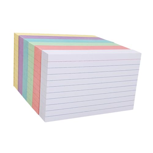 DOITOOL 300 Stück Liniert Karteikarten Bunte Notizkarten für Studierende Papier Karten Weiß Rot Gelb Blau Grün für Notizen DIY Projekte und Studienhilfen DOITOOL 300 Stück Liniert Karteikarten Bunte Notizkarten für Studierende Papier Karten Weiß Rot Gelb Blau Grün für Notizen DIY Projekte und Studienhilfen von DOITOOL