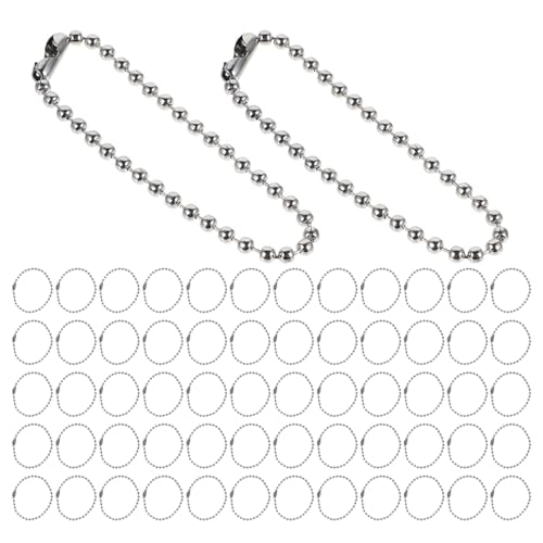 DOITOOL 300 Stück Metall Kugelkette Lange Perlenkette Für DIY Schmuck Anhänger Schlüsselanhänger Handwerk Hängende Etiketten Ketten Zubehör Tasche Puppen DOITOOL 300 Stück Metall Kugelkette Lange Perlenkette Für DIY Schmuck Anhänger Schlüsselanhänger Handwerk Hängende Etiketten Ketten Zubehör Tasche Puppen von DOITOOL