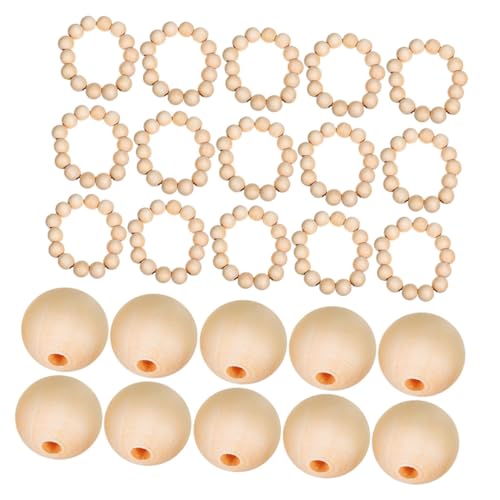DOITOOL 300 Stück Naturholzperlen mit Loch zum Basteln Runde Unbehandelte Holzperlen für DIY Schmuck Makramee Armbänder Girlanden und Handgefertigte Dekorationen DOITOOL 300 Stück Naturholzperlen mit Loch zum Basteln Runde Unbehandelte Holzperlen für DIY Schmuck Makramee Armbänder Girlanden und Handgefertigte Dekorationen von DOITOOL