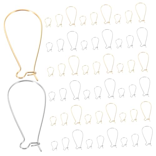 DOITOOL 300 Stück Ohrringhaken für Schmuckherstellung Ohrhaken in Silber und Gold Draht Schmuckzubehör für DIY Ohrringe und Handgemachte Ohrschmuck DOITOOL 300 Stück Ohrringhaken für Schmuckherstellung Ohrhaken in Silber und Gold Draht Schmuckzubehör für DIY Ohrringe und Handgemachte Ohrschmuck von DOITOOL