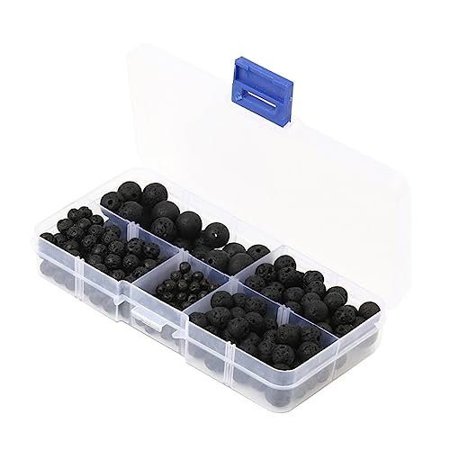 DOITOOL 300 Stück Schwarze Lava Perlen Rund Natürliche Vulkanstein Spacer Perlen Lose Schmuckperlen für DIY Armband Halskette Ohrring Herstellung DOITOOL 300 Stück Schwarze Lava Perlen Rund Natürliche Vulkanstein Spacer Perlen Lose Schmuckperlen für DIY Armband Halskette Ohrring Herstellung von DOITOOL
