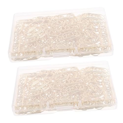 DOITOOL 300 Stück Teiliges Herzförmige Mini Büroklammern aus Metall Süße Page Paper Clips für Büro Schule Journale und DIY Projekte Tragbare Lesezeichen in Charmante Organizer Clips für von DOITOOL