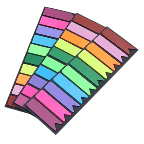DOITOOL 300 Stück Teiliges Selbstklebendes Sticky Tabs mit Farbigen Transparenten Buchseitenmarkern in Drei Formen Langstreifen Fischschwanz für Schule Büro und Haushalt DOITOOL 300 Stück Teiliges Selbstklebendes Sticky Tabs mit Farbigen Transparenten Buchseitenmarkern in Drei Formen Langstreifen Fischschwanz für Schule Büro und Haushalt von DOITOOL