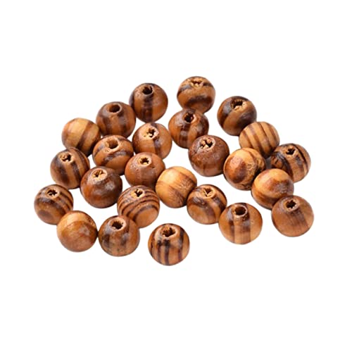DOITOOL 300Stücke Natürliche Holzperlen mit Mustern für Schmuckherstellung Armband und Halskette DIY Basteln Vielseitig Einsetzbar für Dekoration und Projekte von DOITOOL