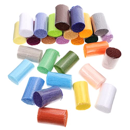 DOITOOL 30Rollen Farben Vorgeschnittenes Garn DIY Häkeln Stricken für Teppiche Weiches Wollgarn für Projekte für Erwachsene DOITOOL 30Rollen Farben Vorgeschnittenes Garn DIY Häkeln Stricken für Teppiche Weiches Wollgarn für Projekte für Erwachsene von DOITOOL