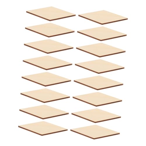 DOITOOL 30Stücke DIY Holzscheiben Rhombus Form Holzhandwerk Materialien für Wohnkultur für Partydekoration und Bastelprojekte Langlebig und Sicher von DOITOOL