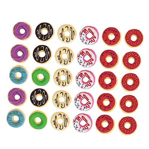 DOITOOL 30Stücke Radiergummis Donut Radiergummis Für Spaßige Und Kreative Radierer Für Schulbedarf Und Bastelprojekte Zufällige von DOITOOL
