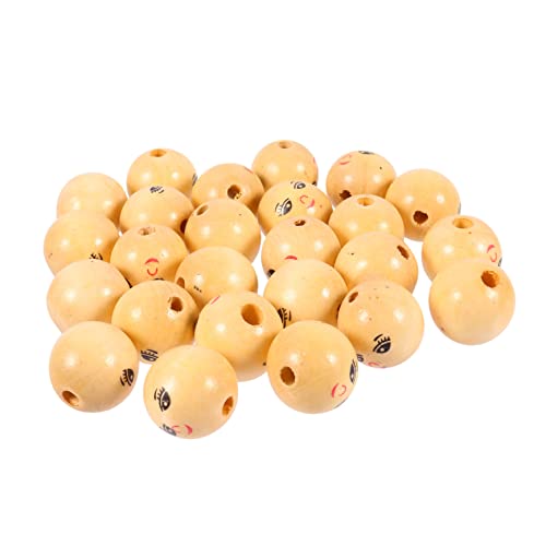 DOITOOL 30Stücke Smile Face Holzperlen DIY Schmuckperlen für Armbänder Natürliche Farbe Langlebig und Vielseitig Einsetzbar für Bastelprojekte DOITOOL 30Stücke Smile Face Holzperlen DIY Schmuckperlen für Armbänder Natürliche Farbe Langlebig und Vielseitig Einsetzbar für Bastelprojekte von DOITOOL