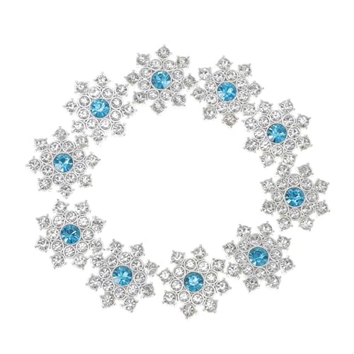 DOITOOL 30Stücke Strass Schneeflocken Verzierungen für DIY Deko Handgemachte Applikationen für Schmuck Hochzeits und Geschenkdekoration von DOITOOL