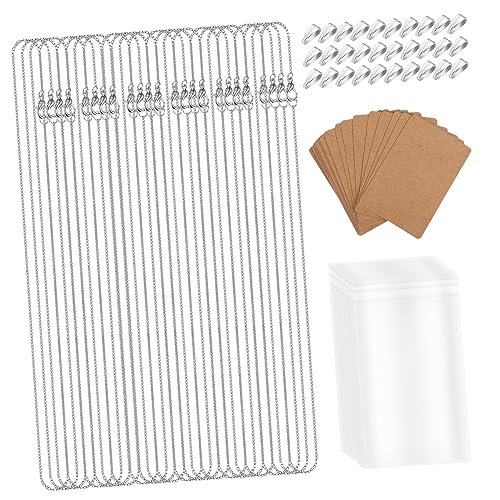 DOITOOL 30Stücke Teiliges DIY Schmuckherstellungsset mit Ketten Verschlüssen und Selbstklebenden Beuteln für Armbänder und Mehr Langlebigem Material Vielseitig von DOITOOL