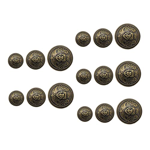 DOITOOL 30Stücke Zinklegierung Knöpfe für Kleidung Runde Tasten für DIY Nähprojekte Antique für Mäntel DOITOOL 30Stücke Zinklegierung Knöpfe für Kleidung Runde Tasten für DIY Nähprojekte Antique für Mäntel von DOITOOL