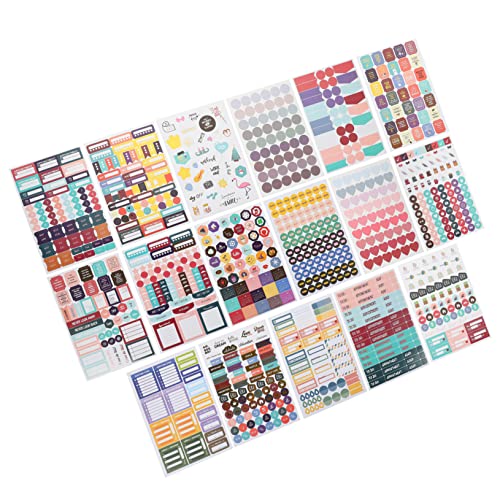 DOITOOL 31 Blatt Selbstklebende Scrapbook Sticker Bunte Planner Aufkleber für Tagebuch Journal und DIY Dekoration Verschiedene Designs Reißfest Schneiden Organisieren und Hervorheben DOITOOL 31 Blatt Selbstklebende Scrapbook Sticker Bunte Planner Aufkleber für Tagebuch Journal und DIY Dekoration Verschiedene Designs Reißfest Schneiden Organisieren und Hervorheben von DOITOOL