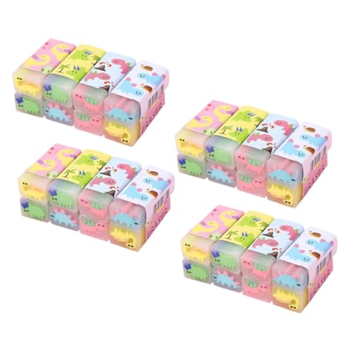 DOITOOL 32 Stück Dinosaurier Radiergummi Dinosaurier-briefpapier Schulmaterial Für Mädchen Schreibwaren-dinosaurierspielzeug Süßes Briefpapier Für Mädchen Süße Schulsachen Pvc von DOITOOL