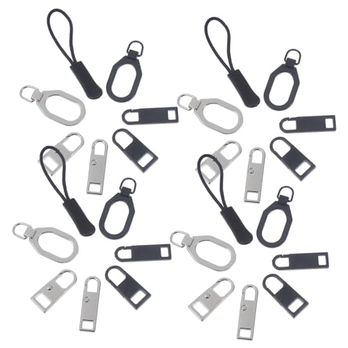 DOITOOL 32 Stück Teiliges Reißverschluss Reparaturset mit Abnehmbarem Zipper Pull Langlebige Reißverschlussköpfe aus Metalllegierung Installieren Geeignet für Jacken Rucksäcke Gepäck und DOITOOL 32 Stück Teiliges Reißverschluss Reparaturset mit Abnehmbarem Zipper Pull Langlebige Reißverschlussköpfe aus Metalllegierung Installieren Geeignet für Jacken Rucksäcke Gepäck und von DOITOOL